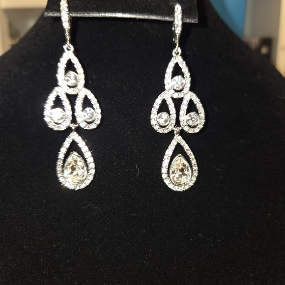 Givenchy Silver Drop Earrings - Picture 3 of 5